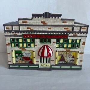 Snow village Village market 1988 Charming Village Market Ceramic Decor